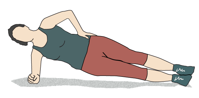 side plank bridge exercise