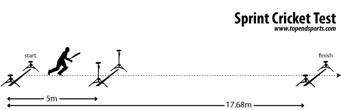 sprint cricket speed test