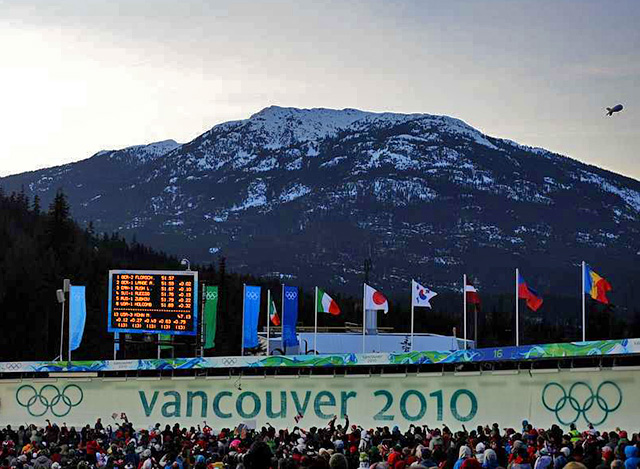 bobsled track at Whistler