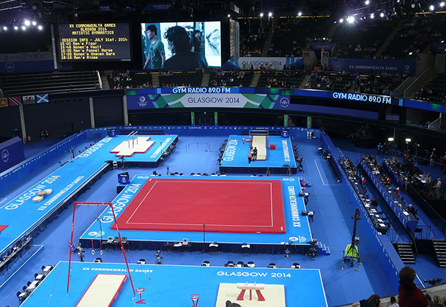 the gymnastics stadium for Glasgow 2014