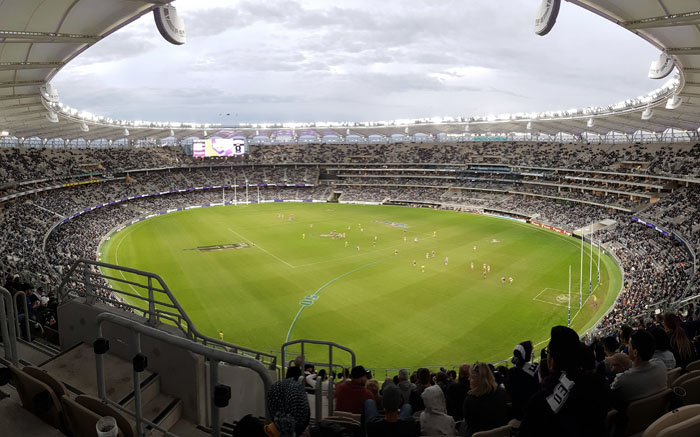 Perth Stadium for a football match