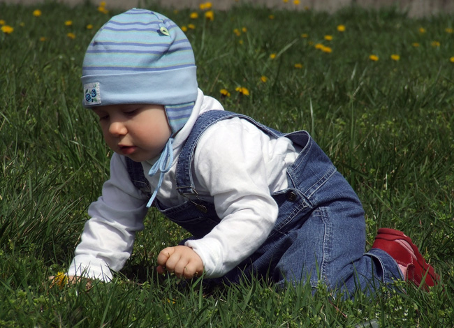 baby crawling