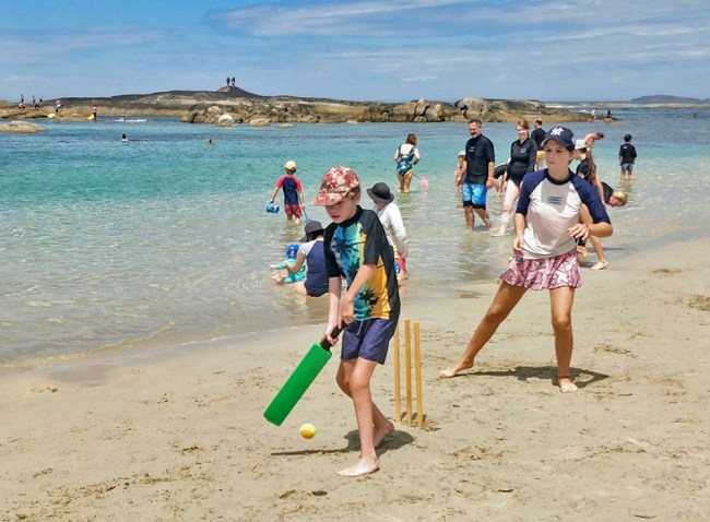 beach cricket