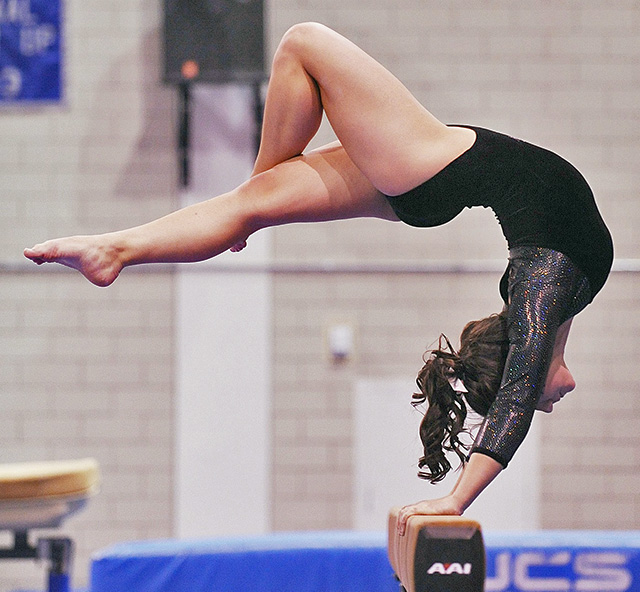 gymnastics routine