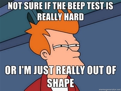 Beep test meme