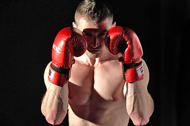 boxing match in a ring