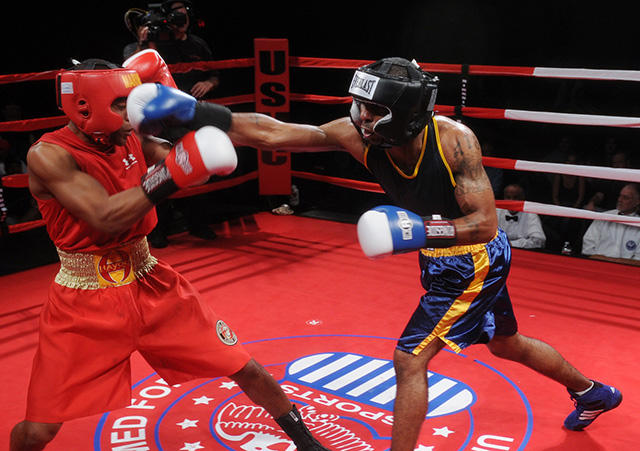 boxing match in a ring