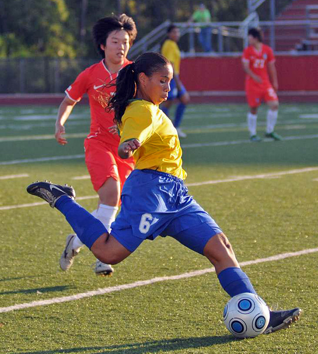 football match between Brazil and South Korea