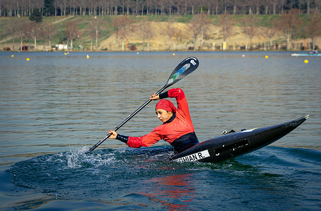 Iranian canoeist 