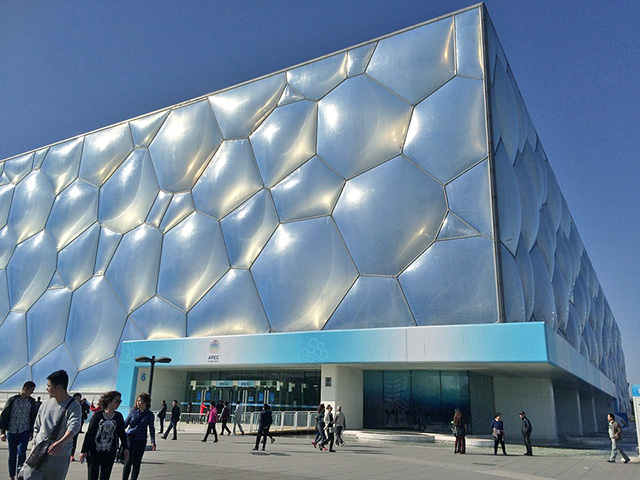 Beijing ice cube swimming arena