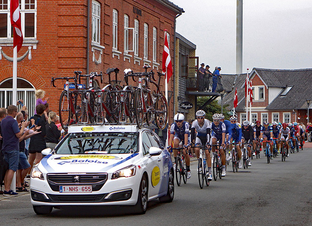 cycling through the streets of Denmark