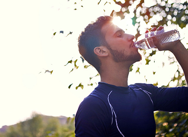 drinking water