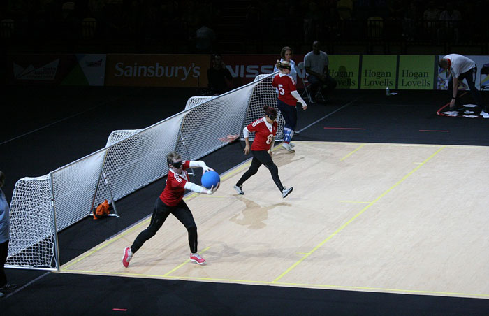 a goalball game