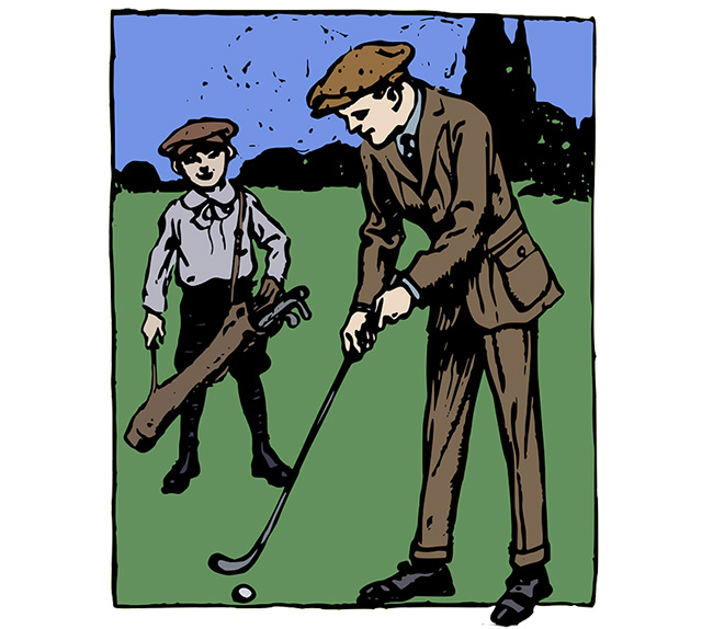 old golfer