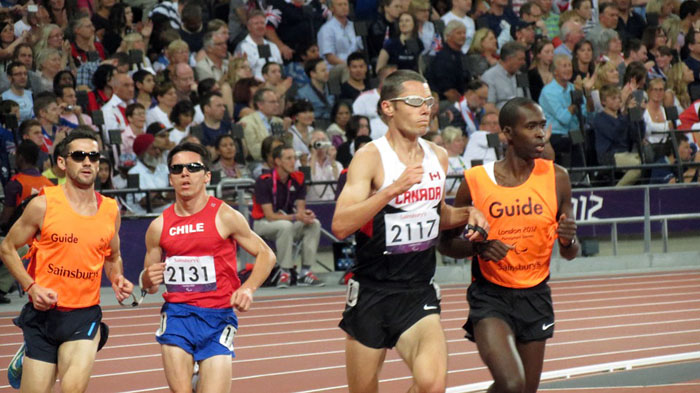 Paralympic runners with guides