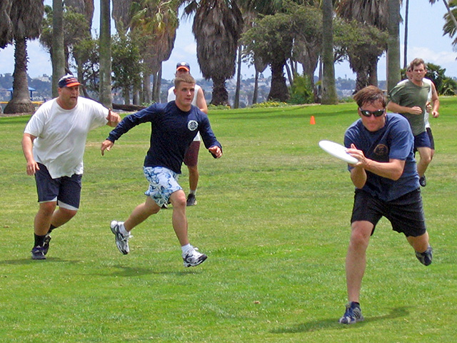 Frisbee game in the park