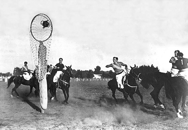 A pato match being played in Argentina