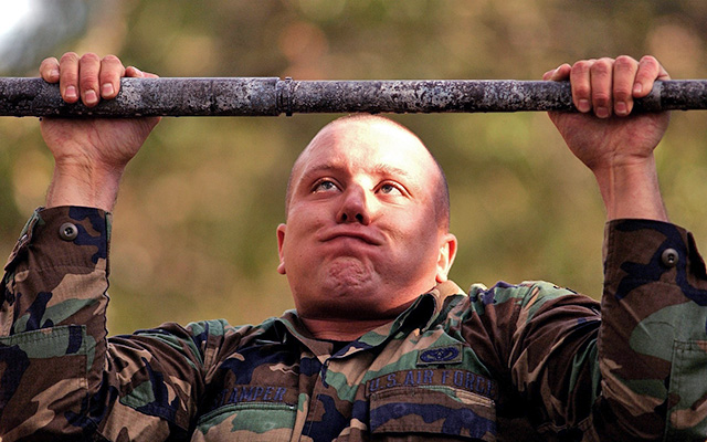 pullup with an overhand grip