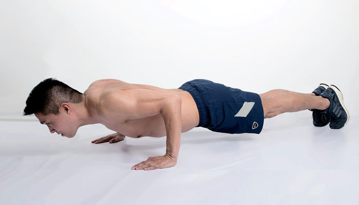 isometric push up fitness test