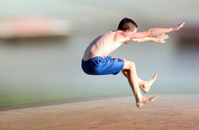 stading long jump test