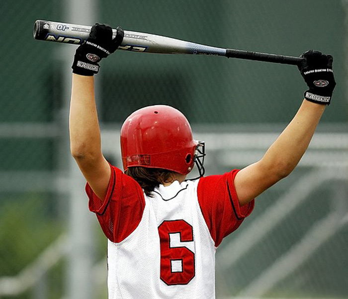 softball upper body stretch