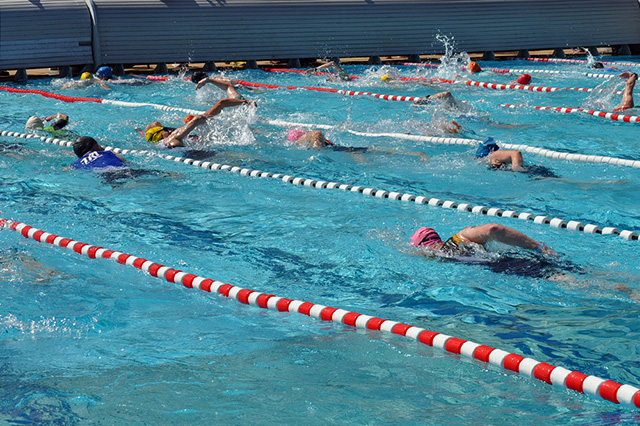 Swimming training