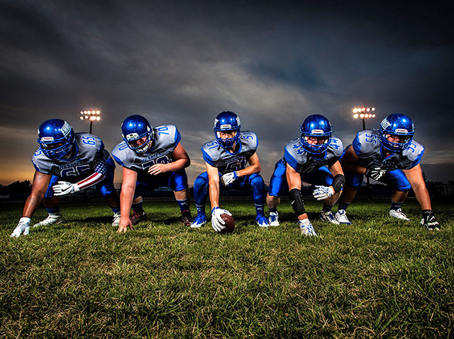 american football lineup