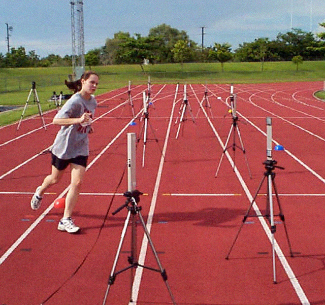 agility test using timing gates