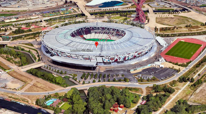 View of London's Olympic Stadium