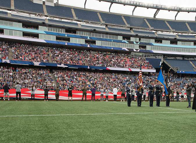 Gillette Stadium in Boston, Massachusetts