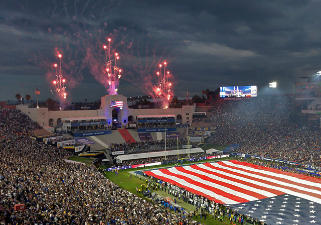 Los Angeles Memorial Coliseum, home of the LA Rams