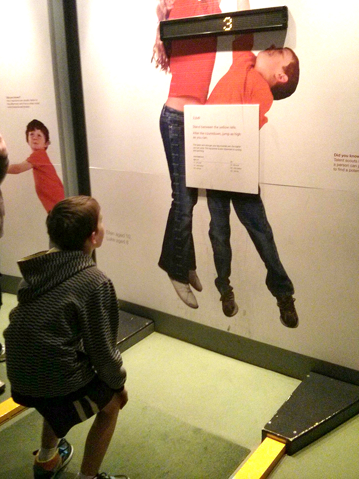 Fitness testing at ScienceWorks in Melbourne Australia