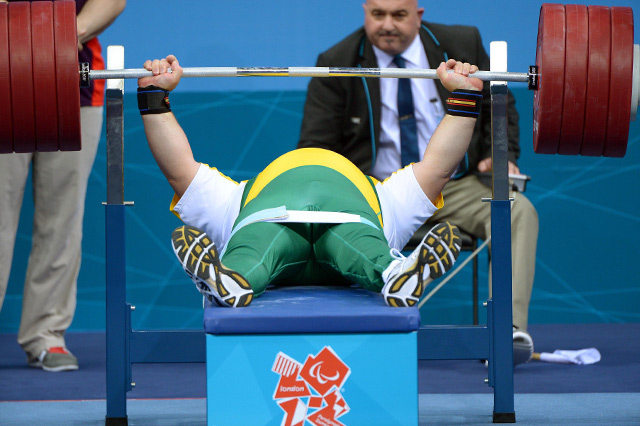 power lifters at the 2012 London Paralympics