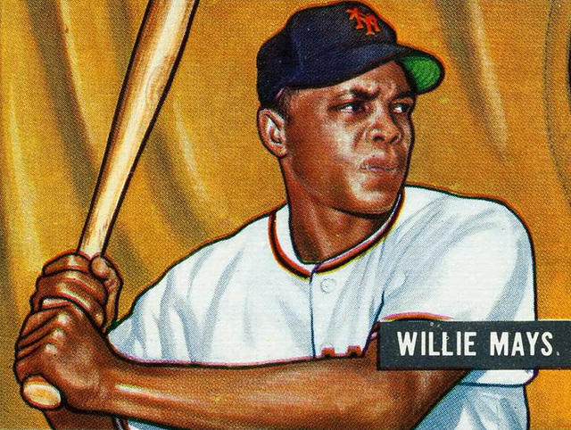 WIllie Mays baeball card 1951